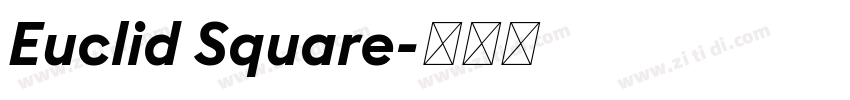 Euclid Square字体转换